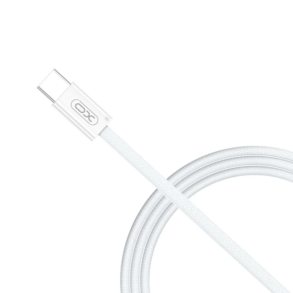 USB-C Data and Charging Cable - USB-C XO Design NB-Q260B, 60W, 1.5m, White - Image 2