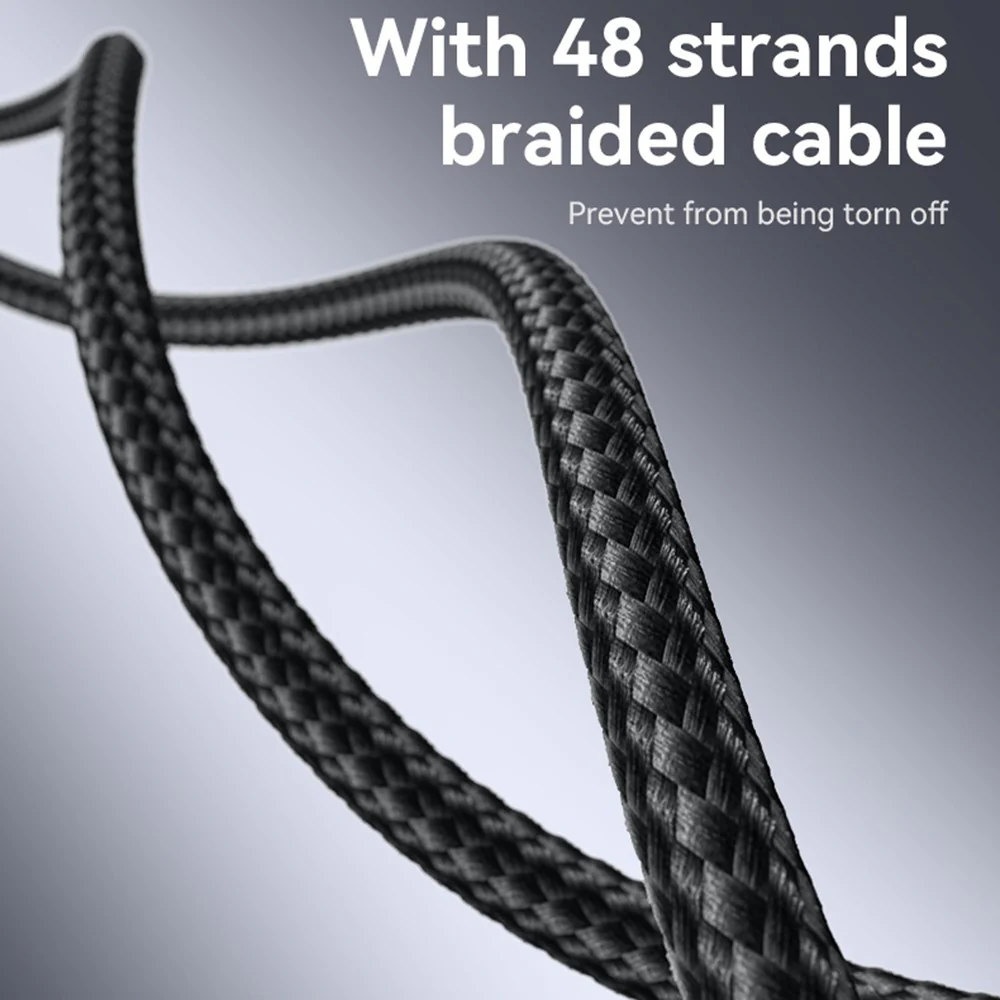 USB-C Data and Charging Cable - USB-C Yesido CA186, 240W, 2m, Black - Image 6