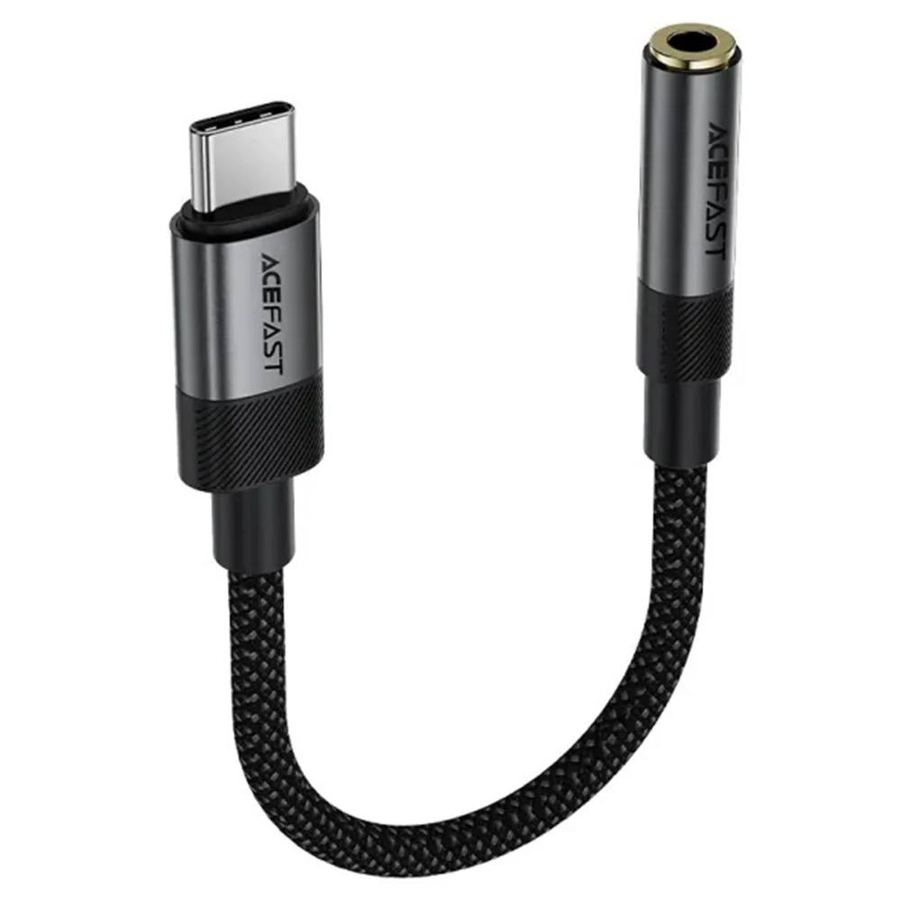 USB-C to 3.5mm Acefast J12 Audio Adapter, Black