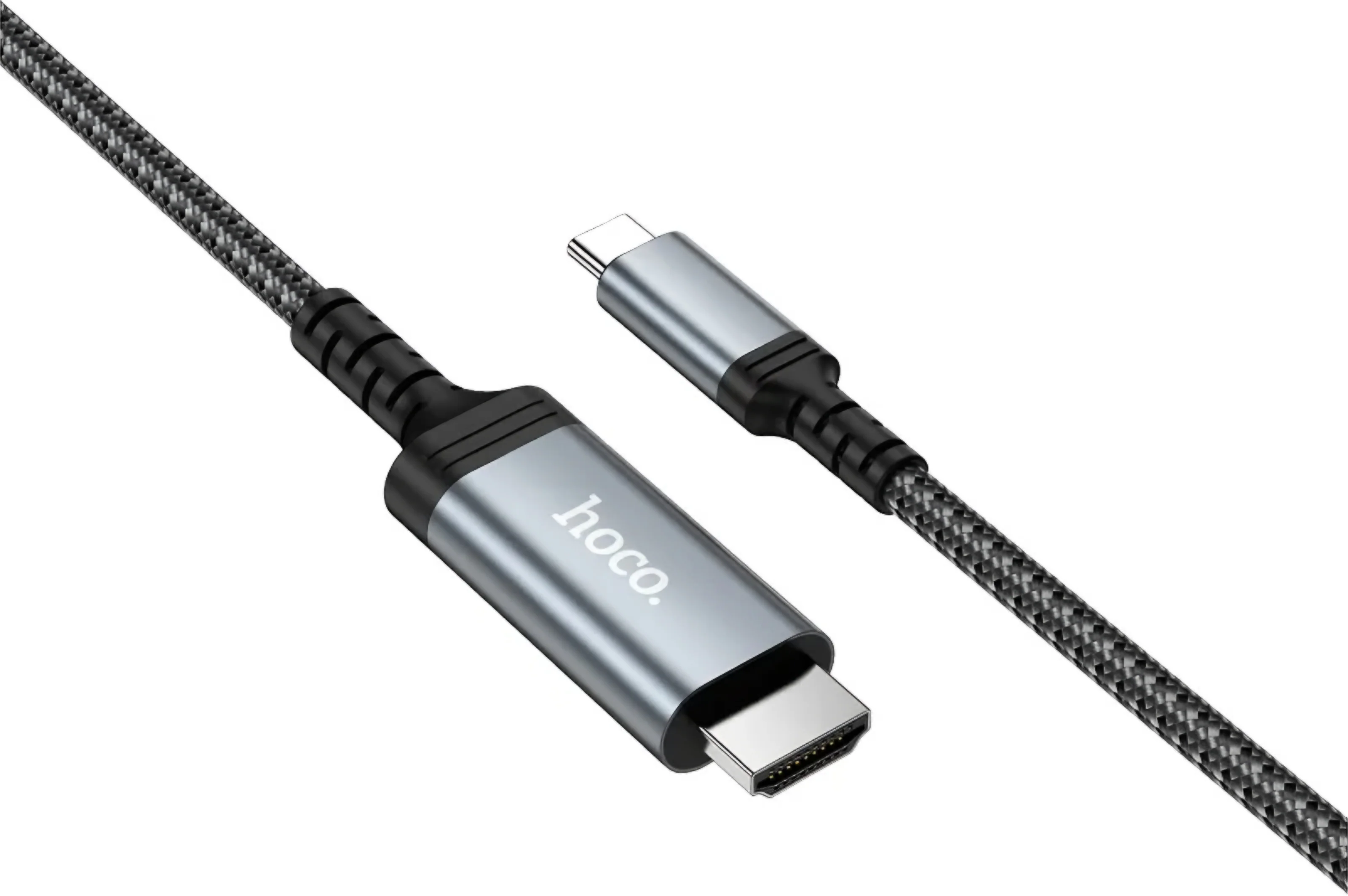 USB-C to HDMI Audio and Video Cable HOCO UA43, 1.8m, Gray - Image 4