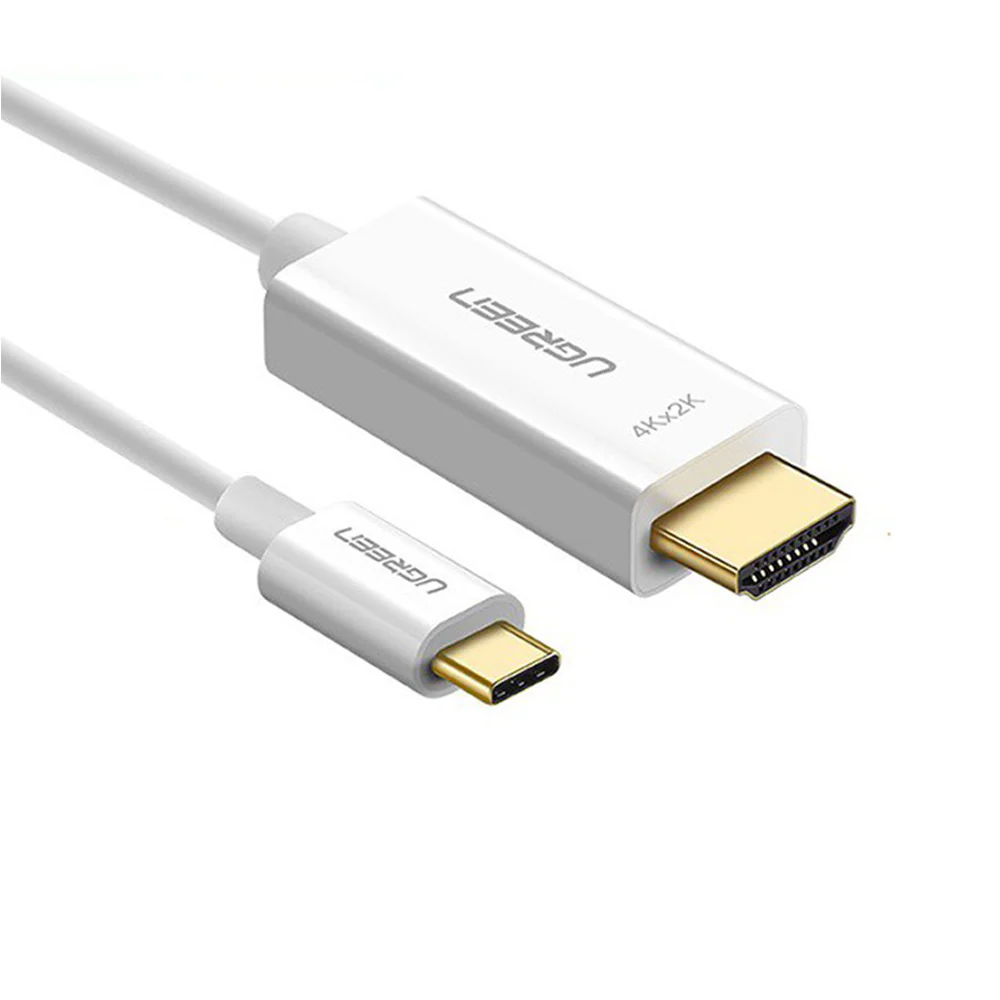 USB-C to HDMI Audio and Video Cable UGREEN MM121, 1.5m, White - Image 2