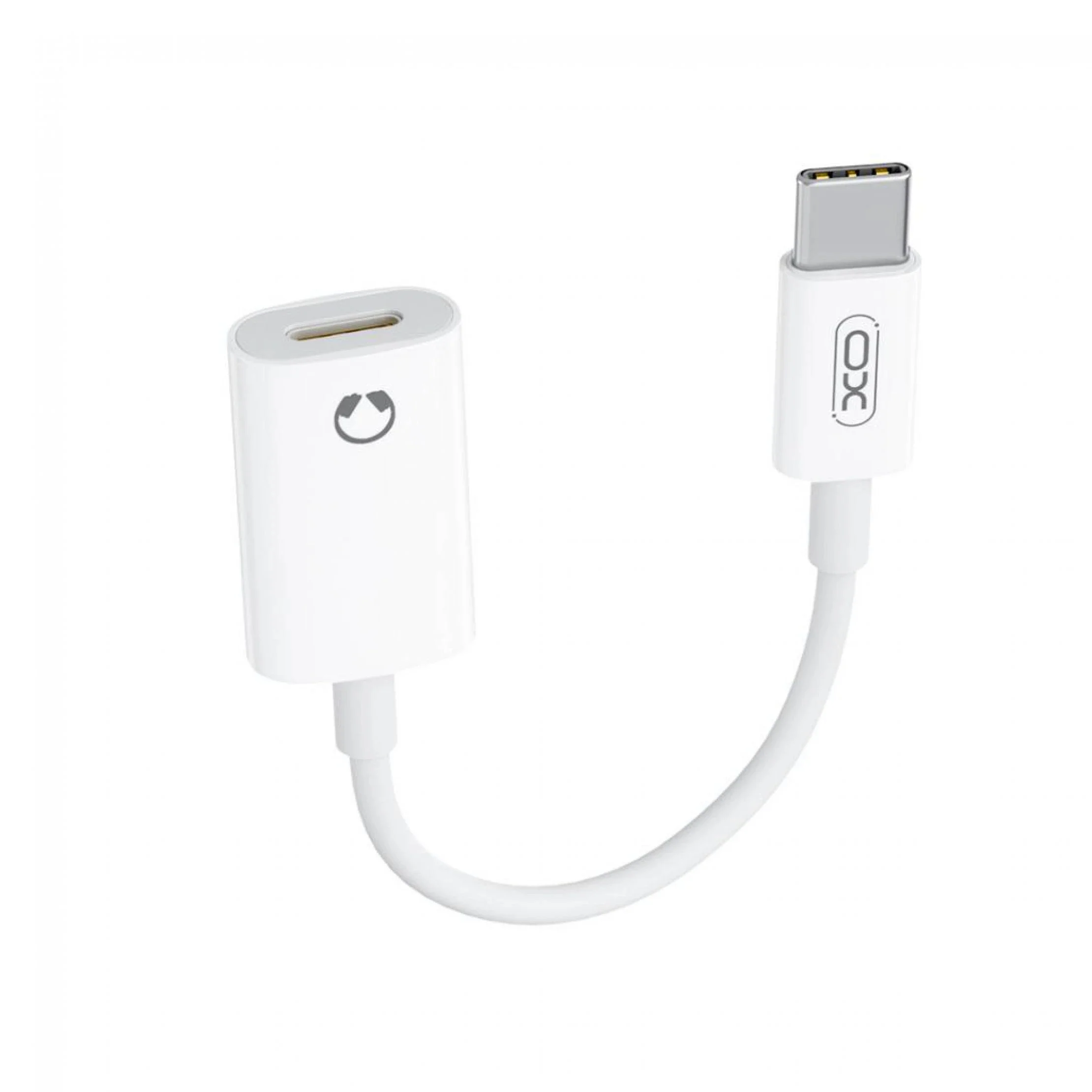 USB-C to Lightning Audio Adapter XO Design NB-R268B, White - Image 2