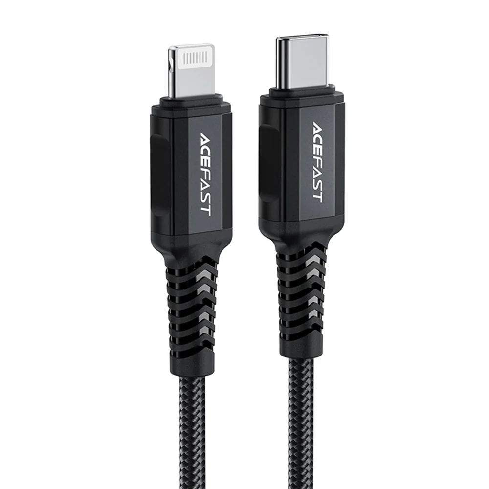 USB-C to Lightning Data and Charging Cable Acefast C4-01, 30W, 1.8m, Black - Image 4