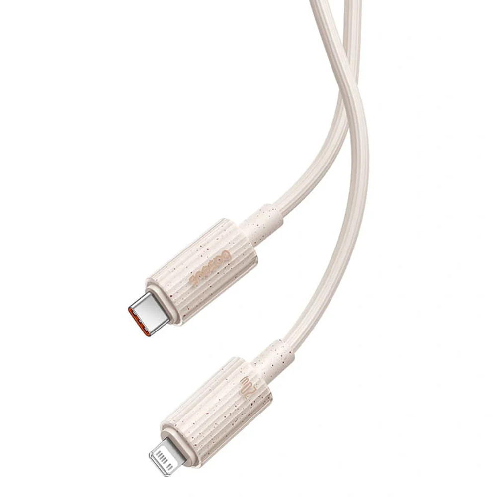 USB-C to Lightning Data and Charging Cable - Baseus Habitat, 20W, 2m, Green P10360201631-01 - Image 3