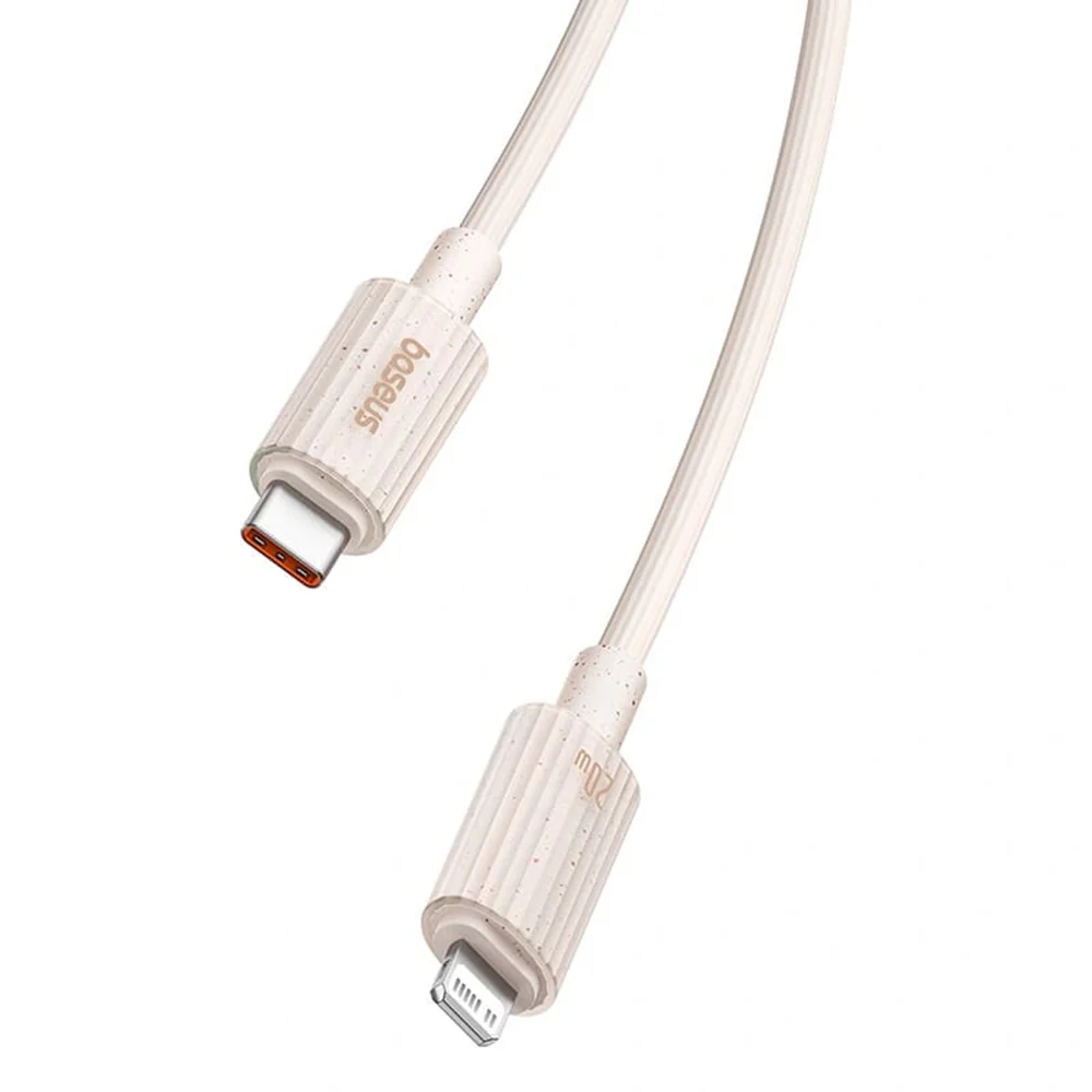 USB-C to Lightning Data and Charging Cable - Baseus Habitat, 20W, 2m, Green P10360201631-01 - Image 5