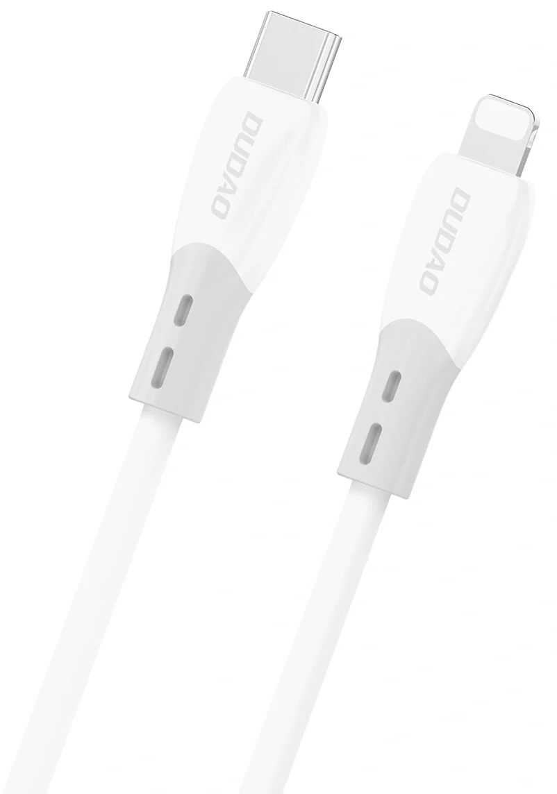 USB-C to Lightning Data and Charging Cable Dudao L25SX, 30W, 1m, White