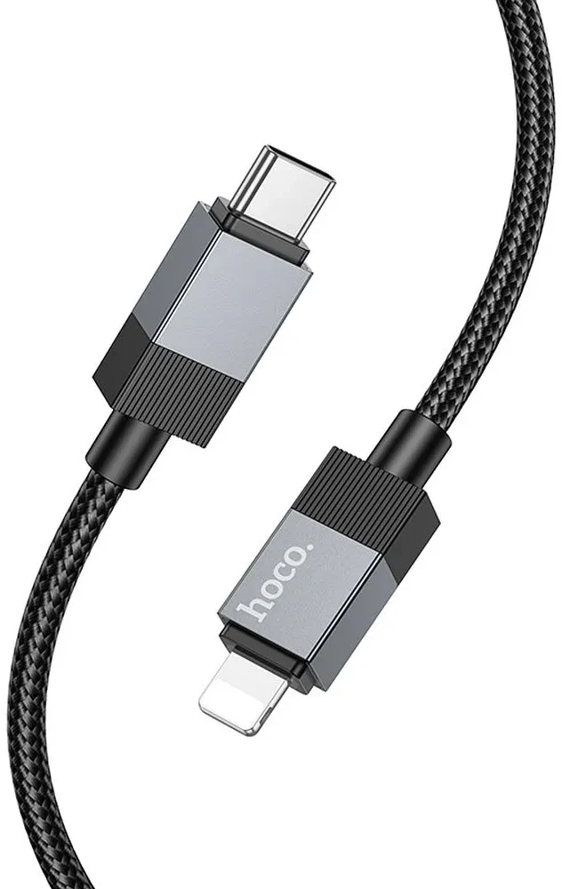 USB-C to Lightning Data and Charging Cable HOCO X110, 27W, 1m, Black - Image 2