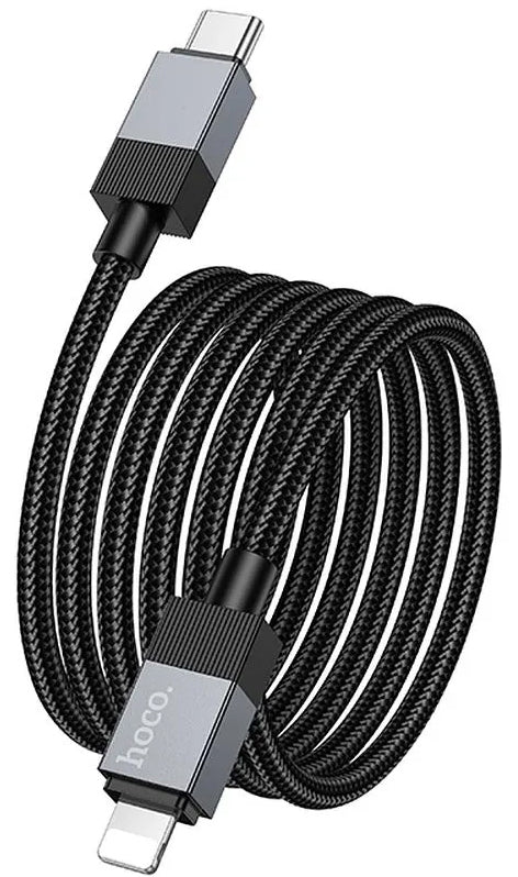 USB-C to Lightning Data and Charging Cable HOCO X110, 27W, 1m, Black - Image 3