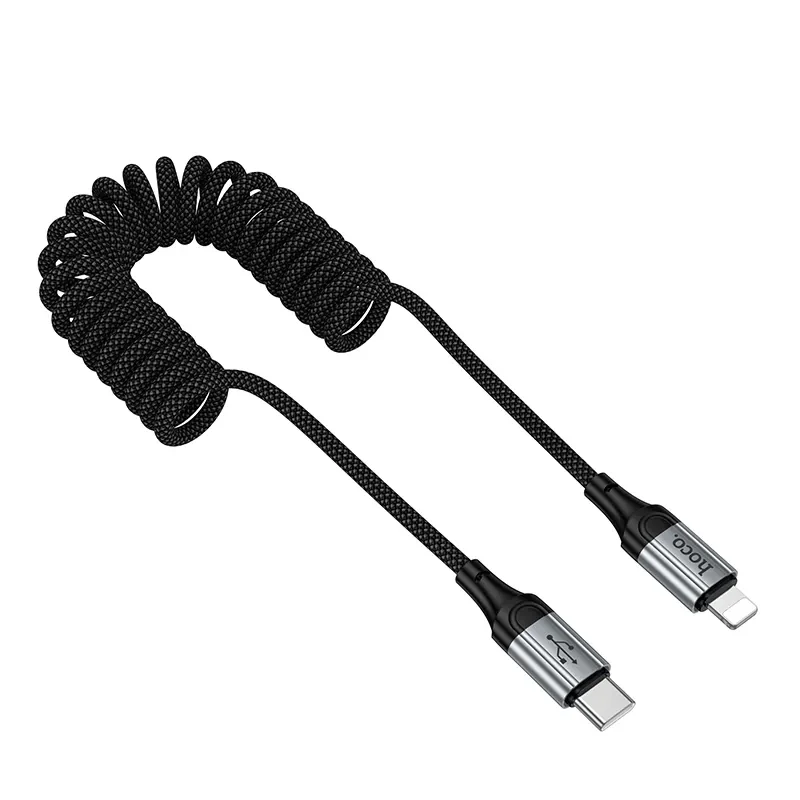 USB-C to Lightning Data and Charging Cable HOCO X121, 27W, 1.5m, Black - Image 2