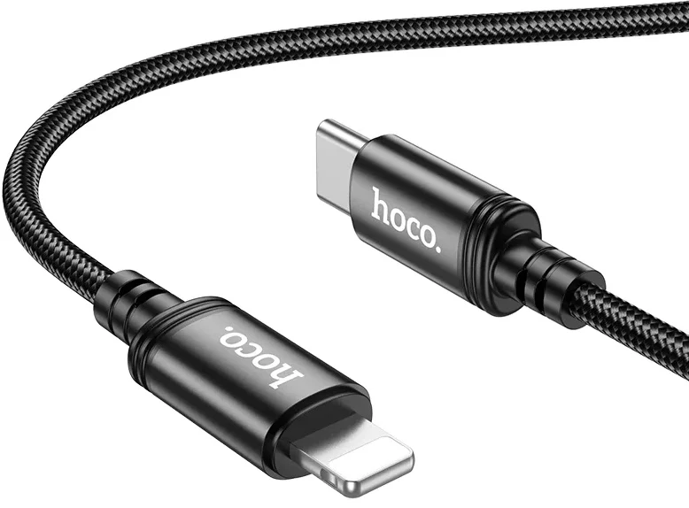 USB-C to Lightning Data and Charging Cable HOCO X89, 27W, 2m, Black - Image 3
