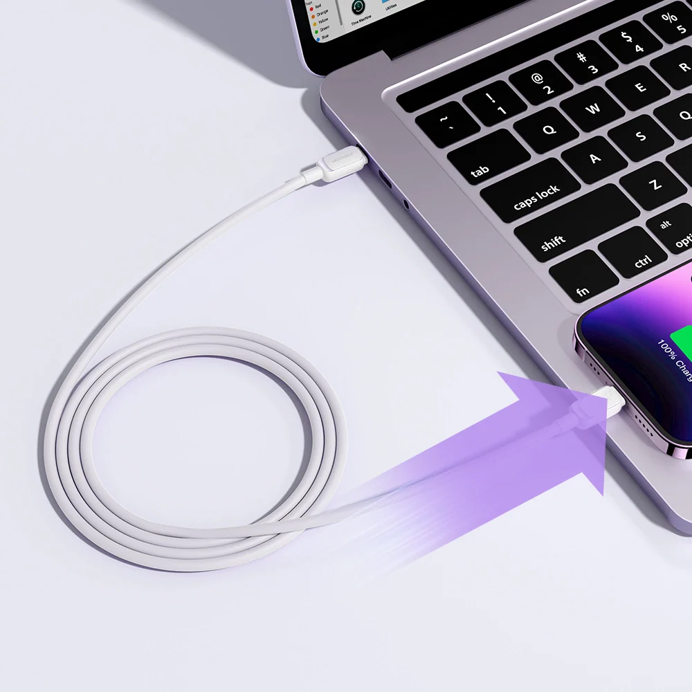 USB-C to Lightning Data and Charging Cable Joyroom S-A14, 30W, 1.2m, White - Image 8