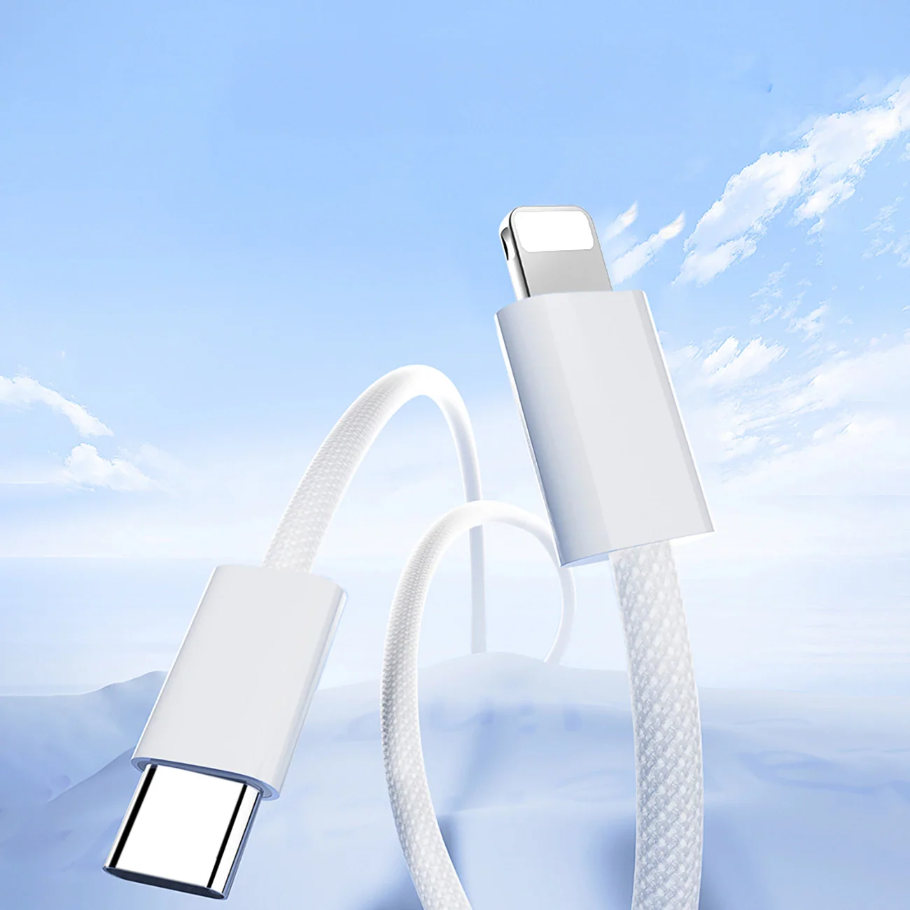USB-C to Lightning Data and Charging Cable Joyroom S-A45, 30W, 1m, White - Image 2