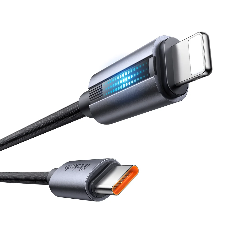 USB-C to Lightning McDodo CA-5710 Data and Charging Cable, 36W, 1.2m, Black - Image 2