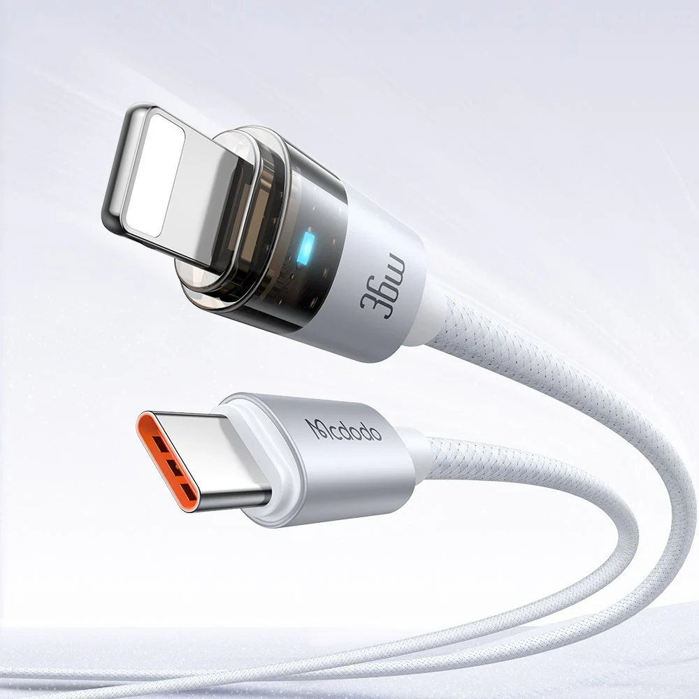 USB-C to Lightning McDodo CA-6942 Data and Charging Cable, 36W, 1.2m, White - Image 5