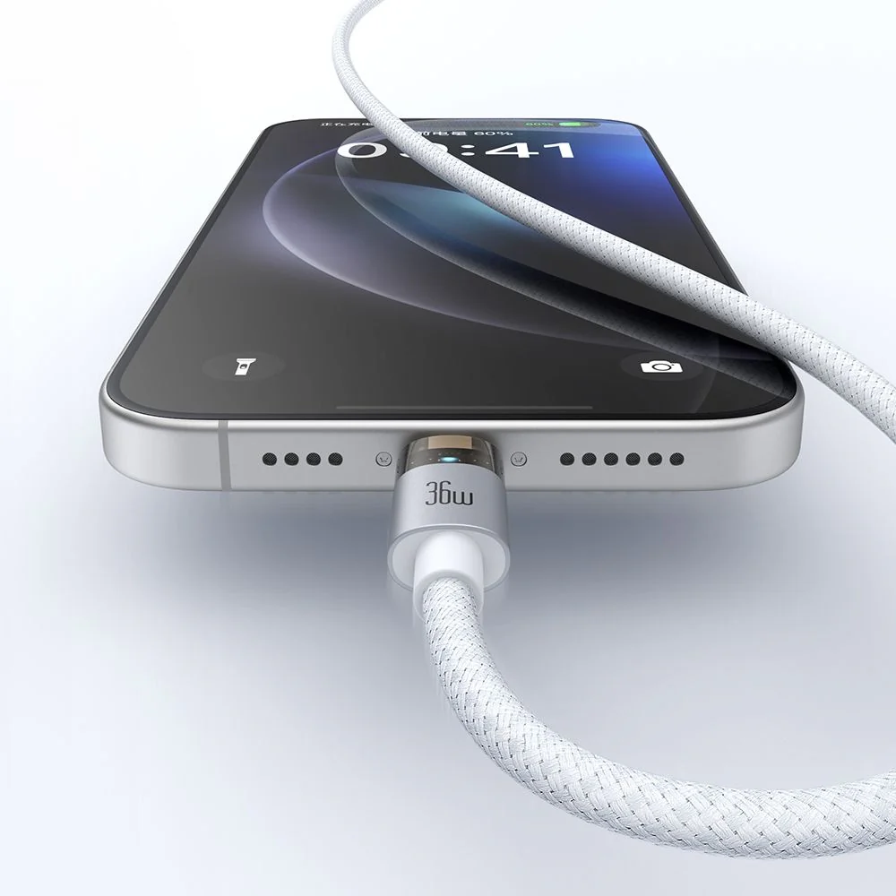 USB-C to Lightning McDodo CA-6942 Data and Charging Cable, 36W, 1.2m, White - Image 6