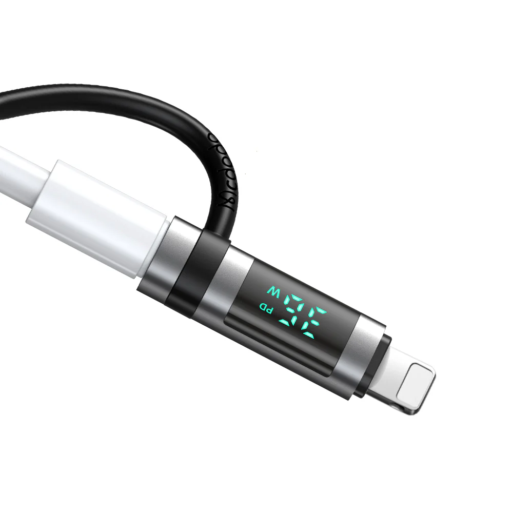 USB-C to Lightning McDodo OT-2610 Pigeon Display Adapter, Black - Image 2