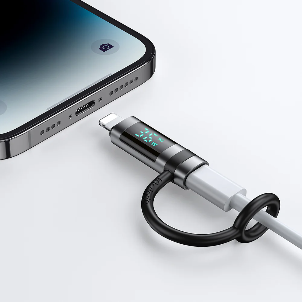 USB-C to Lightning McDodo OT-2610 Pigeon Display Adapter, Black - Image 4