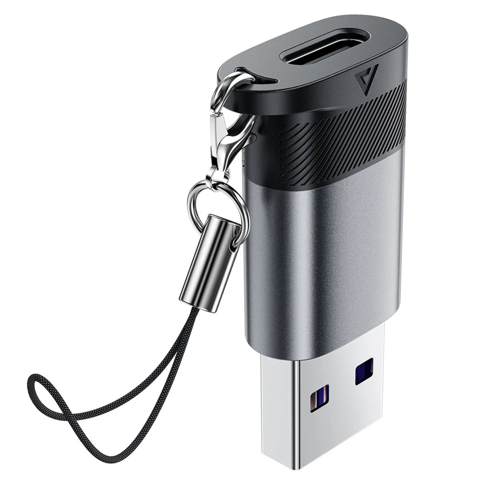 USB-C to USB-A Data and Charging Adapter Acefast J8, Gray