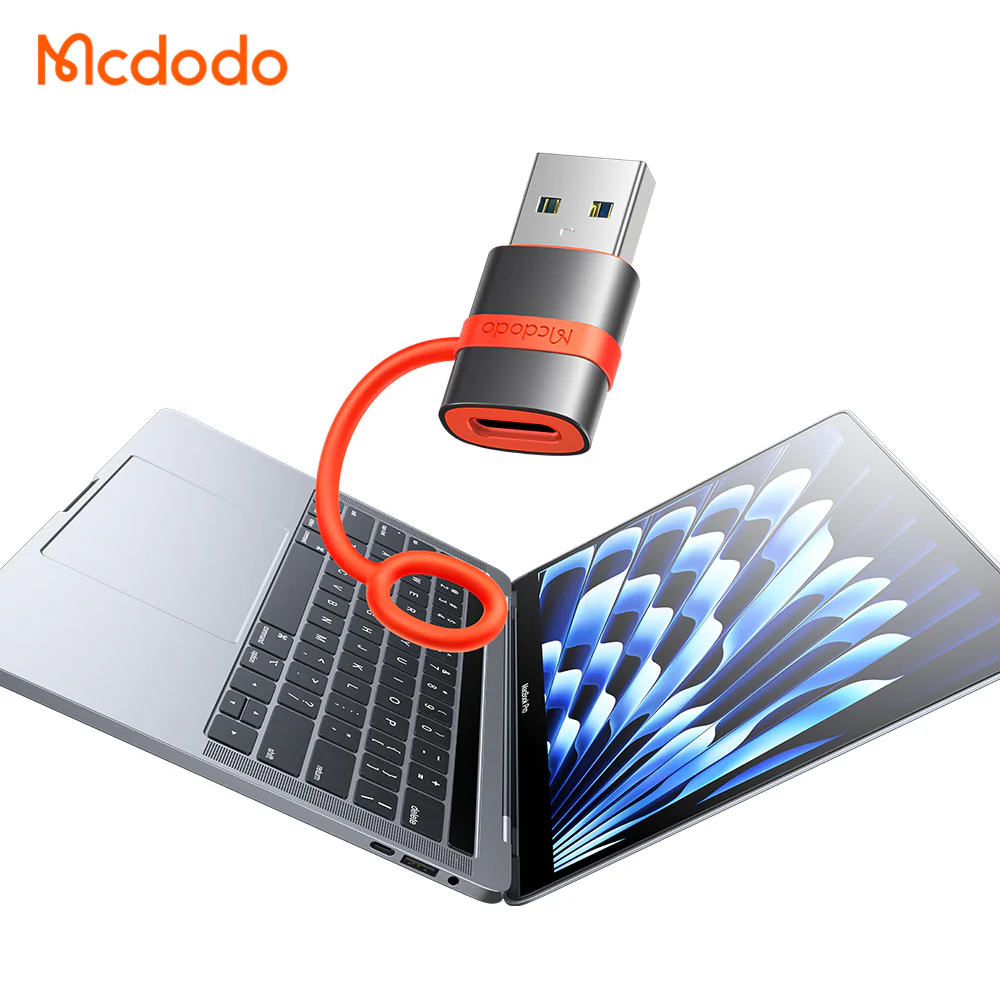 USB-C to USB-A Data and Charging Adapter McDodo OT-3800, Gray - Image 7
