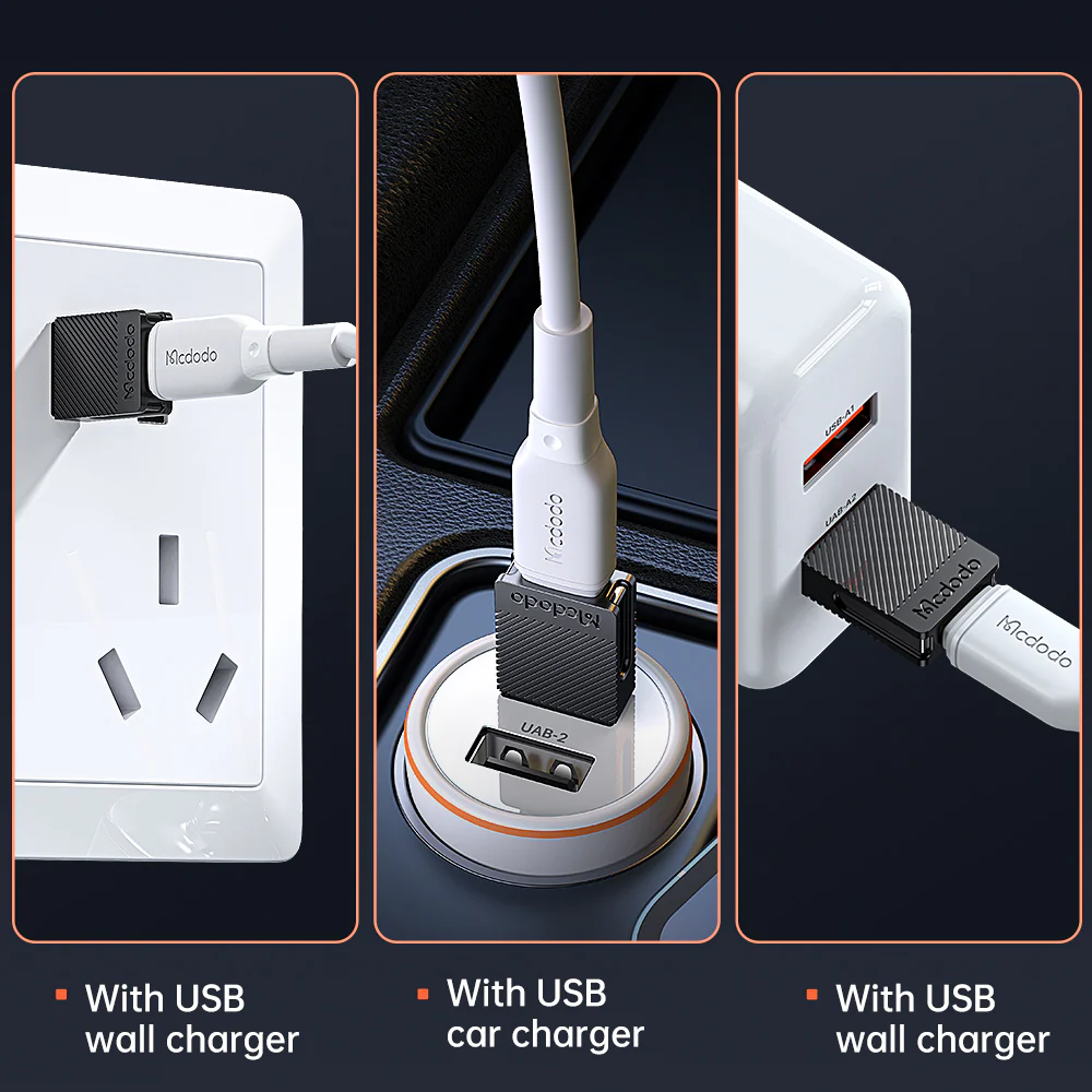 USB-C to USB-A Data and Charging Adapter McDodo OT-6970, Black - Image 5
