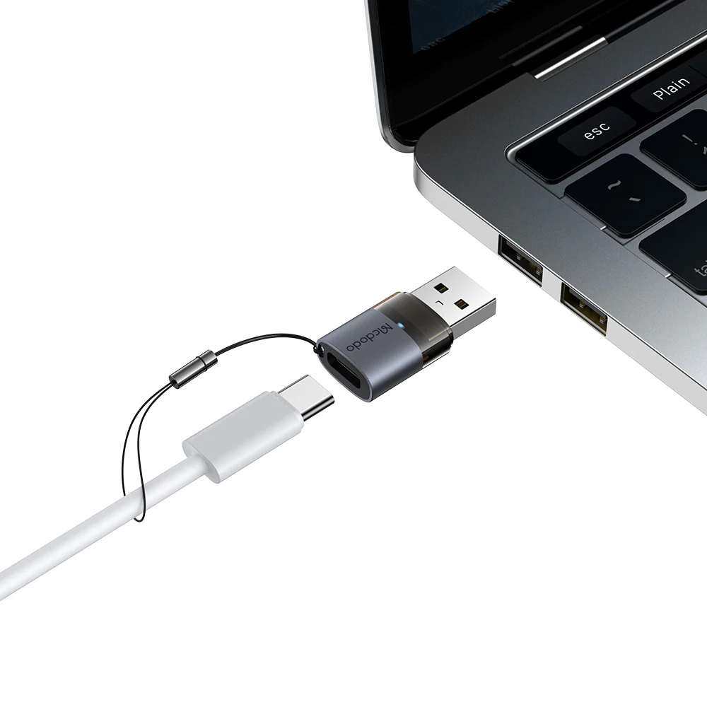USB-C to USB-A Data and Charging Adapter McDodo OT-7580, Black - Image 4
