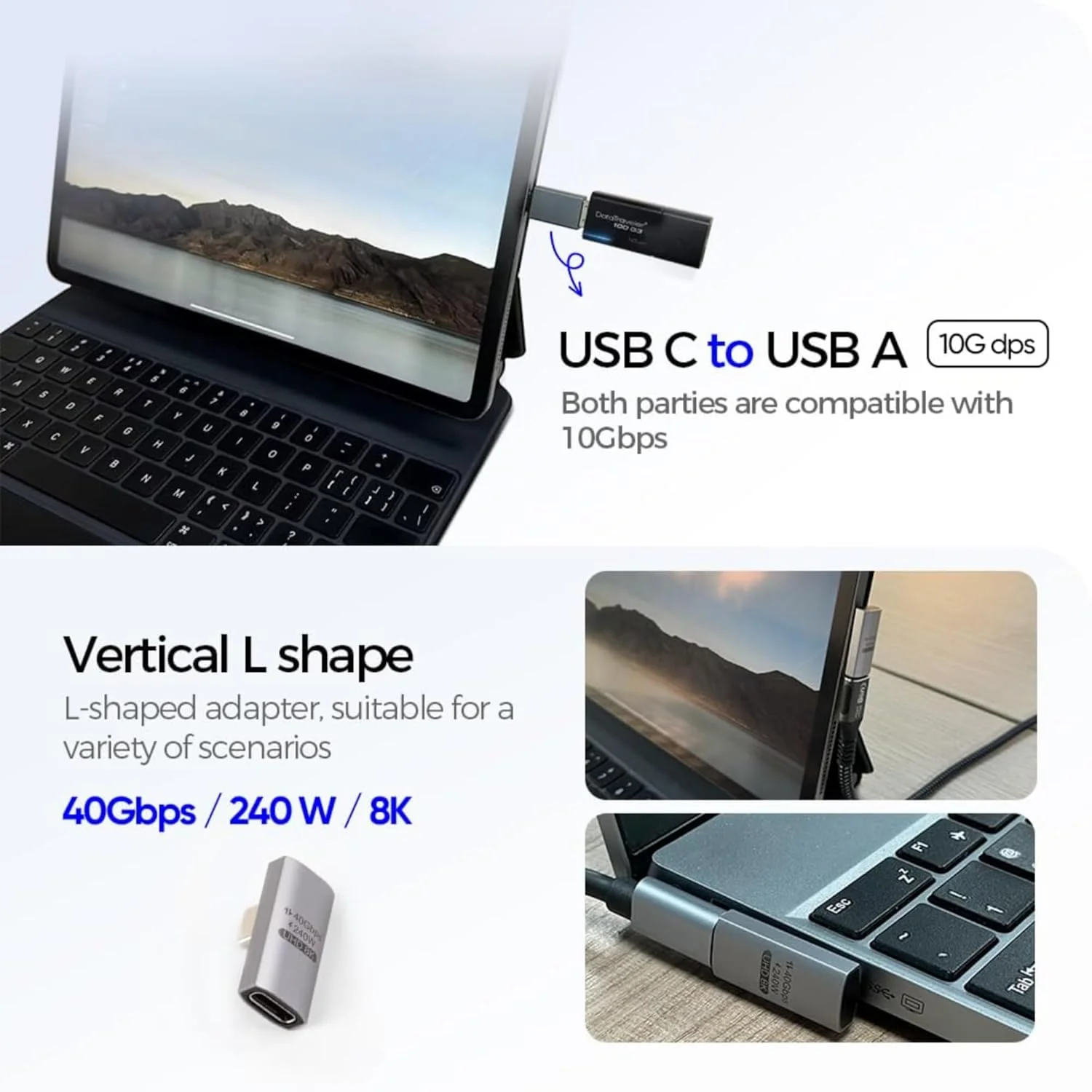 USB / USB-C Card Reader OEM OmniLink Pro-003 Travel, 10in1, Gray - Image 4