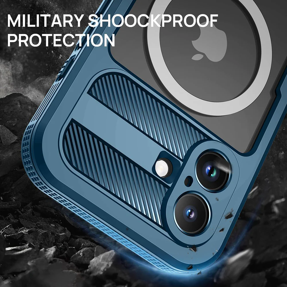 Waterproof Case for Apple iPhone 16, ShellBox, Carbon, Black - Image 6