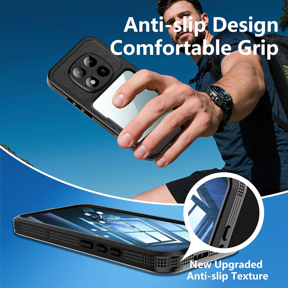 Waterproof Case for Xiaomi Redmi Note 15 Pro 5G, ShellBox, Black - Image 4