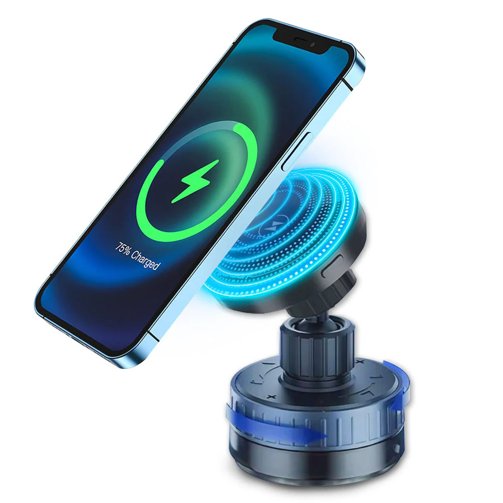 Wireless Car Charger Techsuit HOLD253, 15W, 1.67A, Black - Image 2