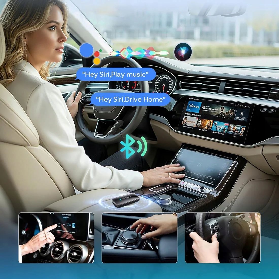 Wireless Carplay / Android Auto Adapter Ottocast Play2Video Ultra for Apple iPhone / Android Series CA515-T - Image 8