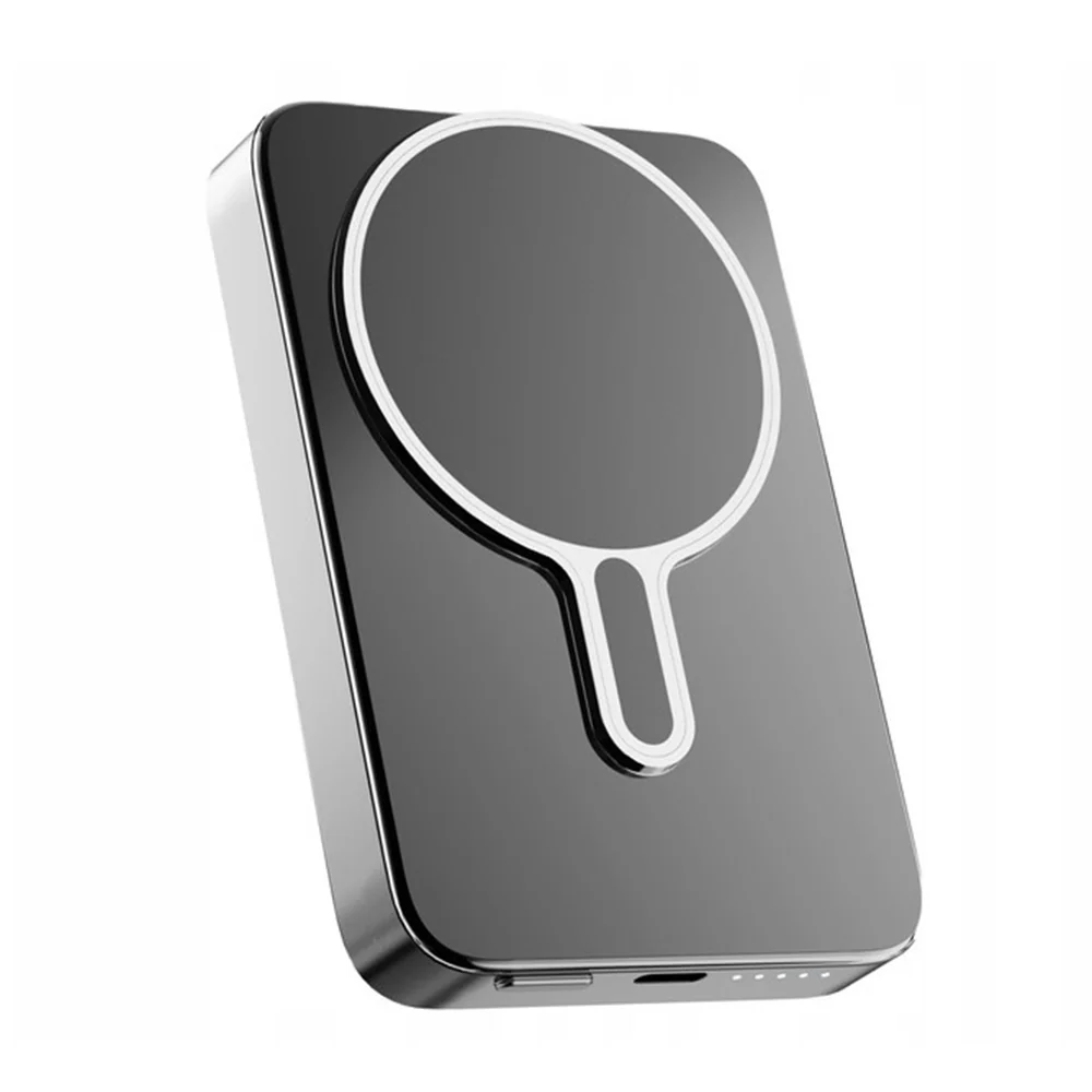 Wireless External Battery 3MK MagSnap Go, 10000mAh, 20W, PD + FQI, 1 x QI - 1 x USB-C, Gray