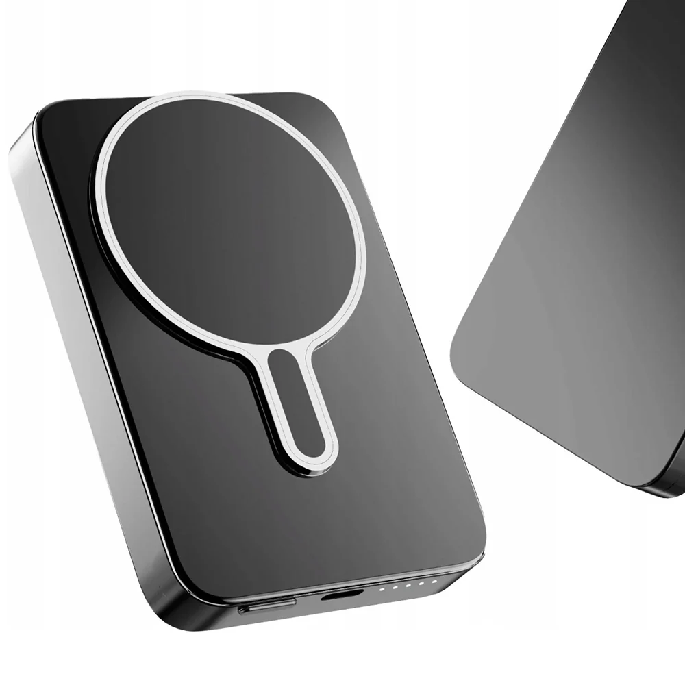Wireless External Battery 3MK MagSnap Go, 10000mAh, 20W, PD + FQI, 1 x QI - 1 x USB-C, Gray - Image 3
