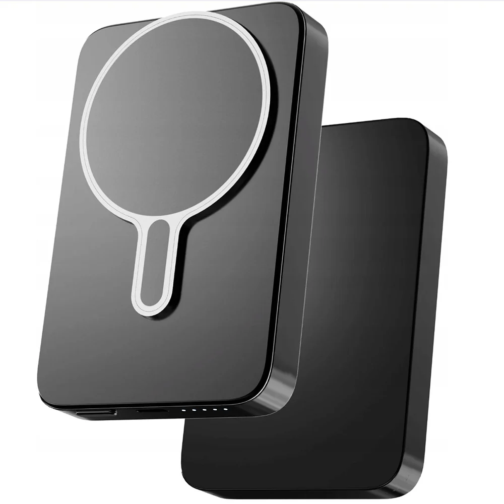 Wireless External Battery 3MK MagSnap Go, 10000mAh, 20W, PD + FQI, 1 x QI - 1 x USB-C, Gray - Image 4