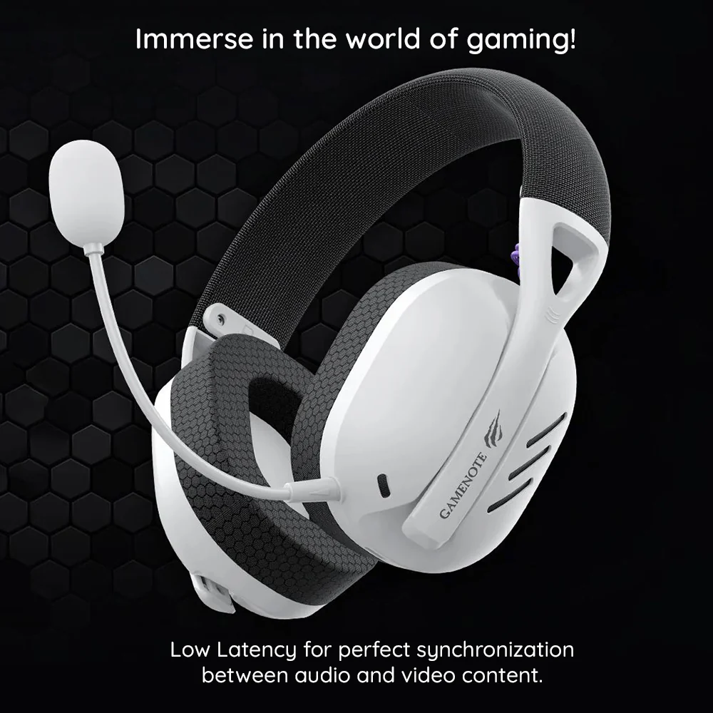 Wireless Gaming Headphones HAVIT Fuxi-H3, BT / Wi-Fi / Wired, Gray - Image 8