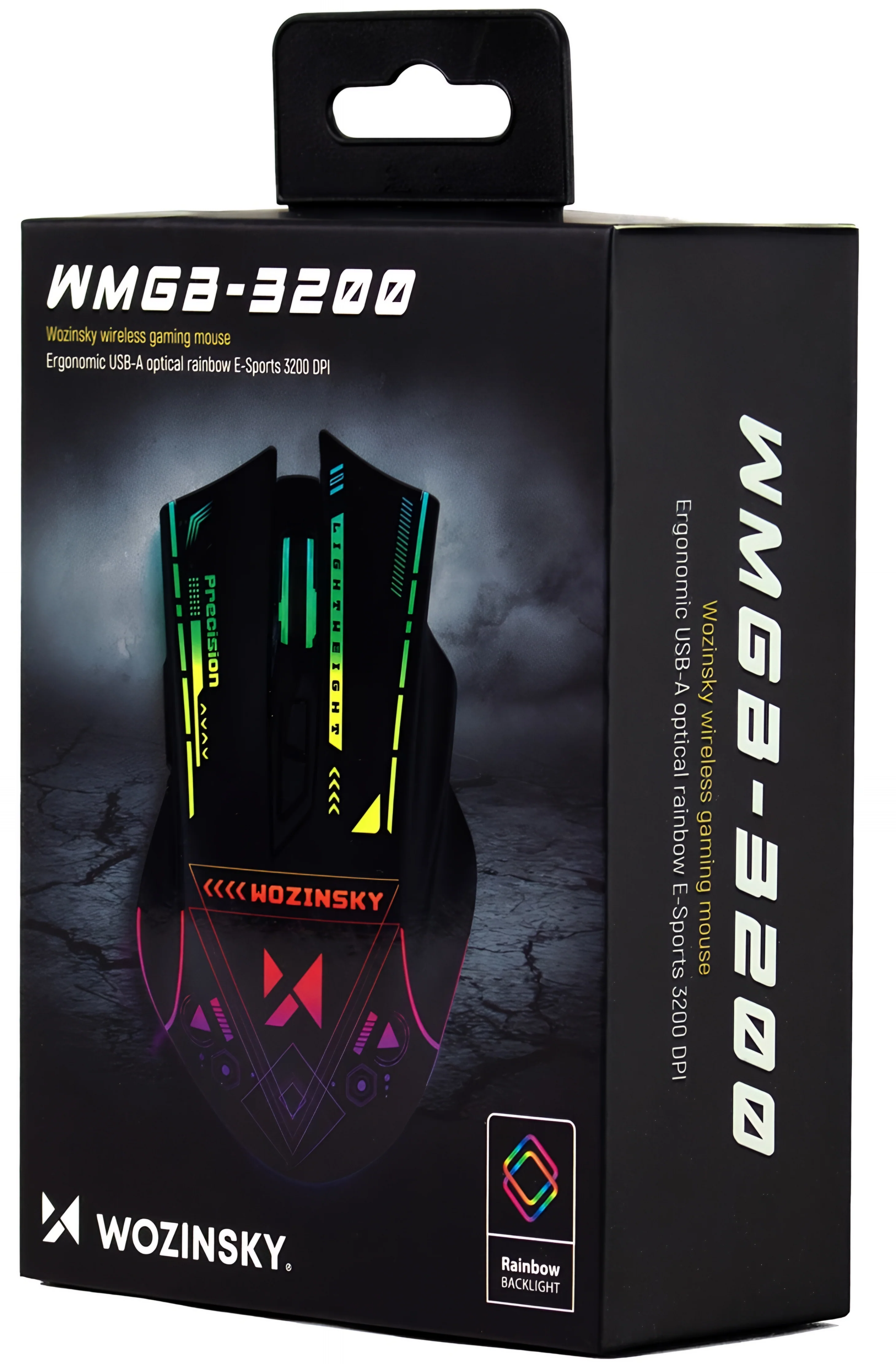 Wireless Gaming Mouse WZK WMGB-3200, 3200DPI, RGB, Black - Image 10