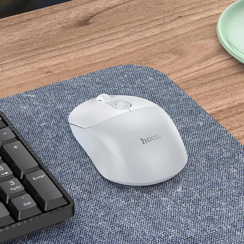 Wireless Mouse HOCO GM28, 1600DPI, White - Image 3