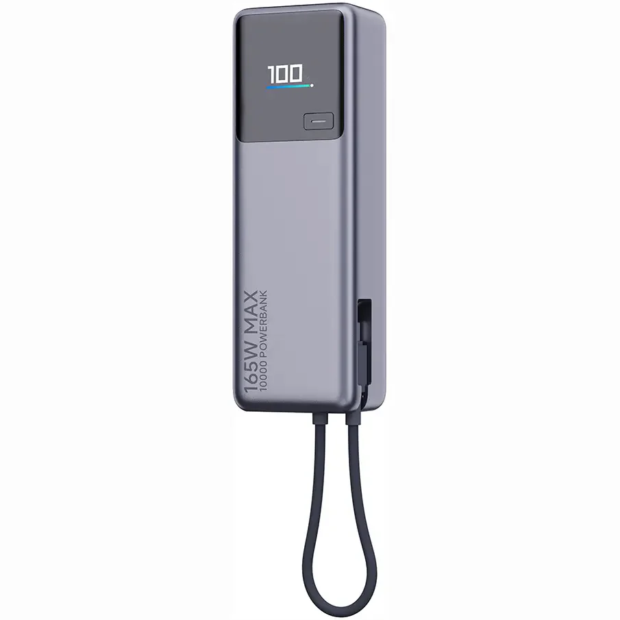 Xiaomi External Battery, 10000mAh, 165W, PD, 2 x USB-C, Gray PB1165MI - Image 4