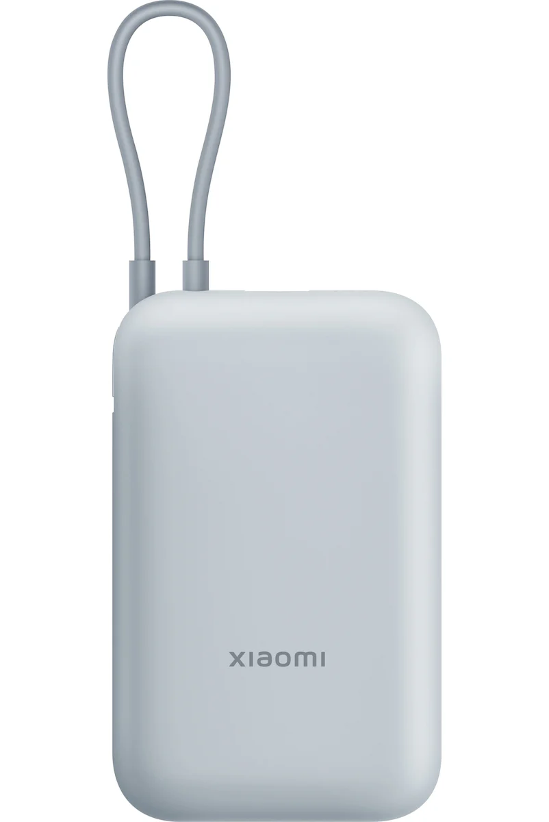 Xiaomi Pocket External Battery, 10000mAh, 22.5W, QC + PD, 1 x USB-A - 2 x USB-C, Blue BHR9073GL