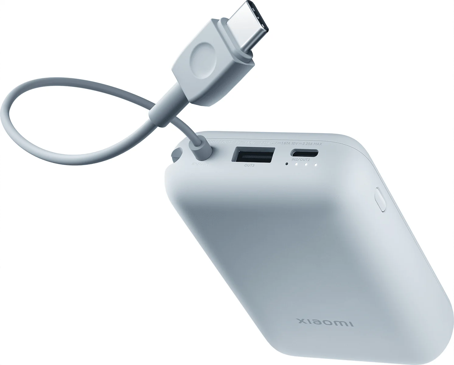 Xiaomi Pocket External Battery, 10000mAh, 22.5W, QC + PD, 1 x USB-A - 2 x USB-C, Blue BHR9073GL - Image 8