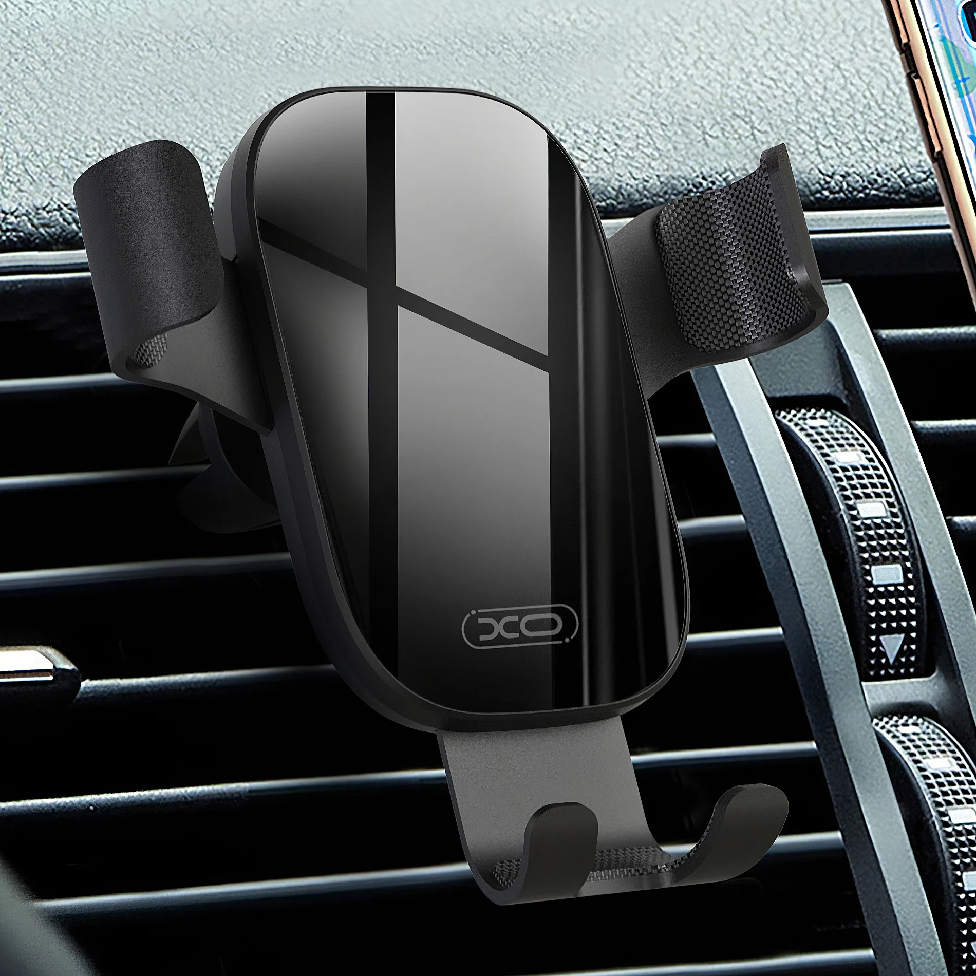 XO Design C37 Gravity Car Holder, Universal, Black - Image 3
