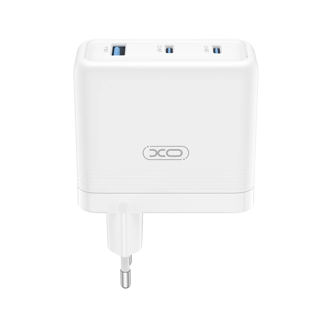 XO Design CE35 Network Charger, 100W, 5A, 1 x USB-A - 2 x USB-C, White - Image 2