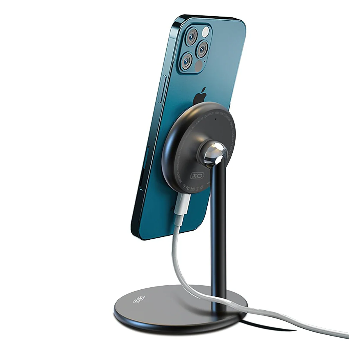XO Design CX007 Wireless Network Charger, 15W, 1.67A, Black - Image 3