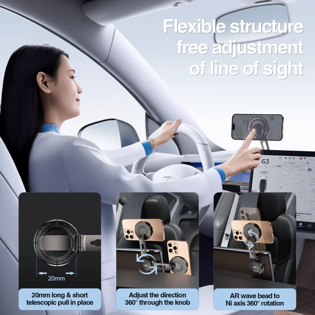 XO Design CX036 Wireless Car Charger, 15W, 1.67A, Black - Image 12