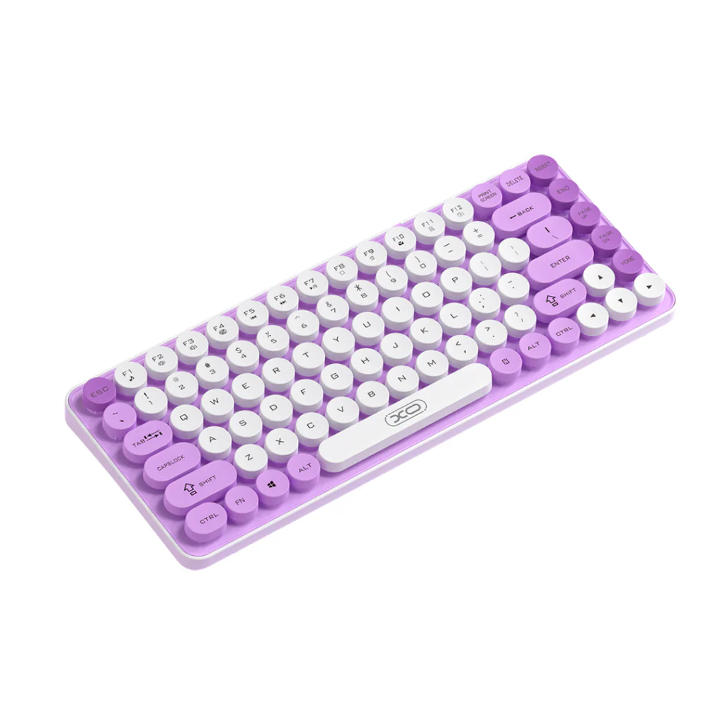 XO Design KB-12 Wireless Keyboard, BT / Wi-Fi, Purple - Image 2