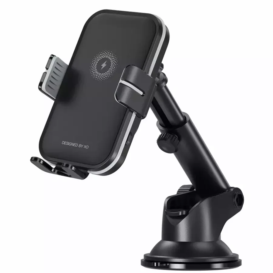 XO Design WX027 Wireless Car Charger, 15W, 1.67A, Black - Image 2