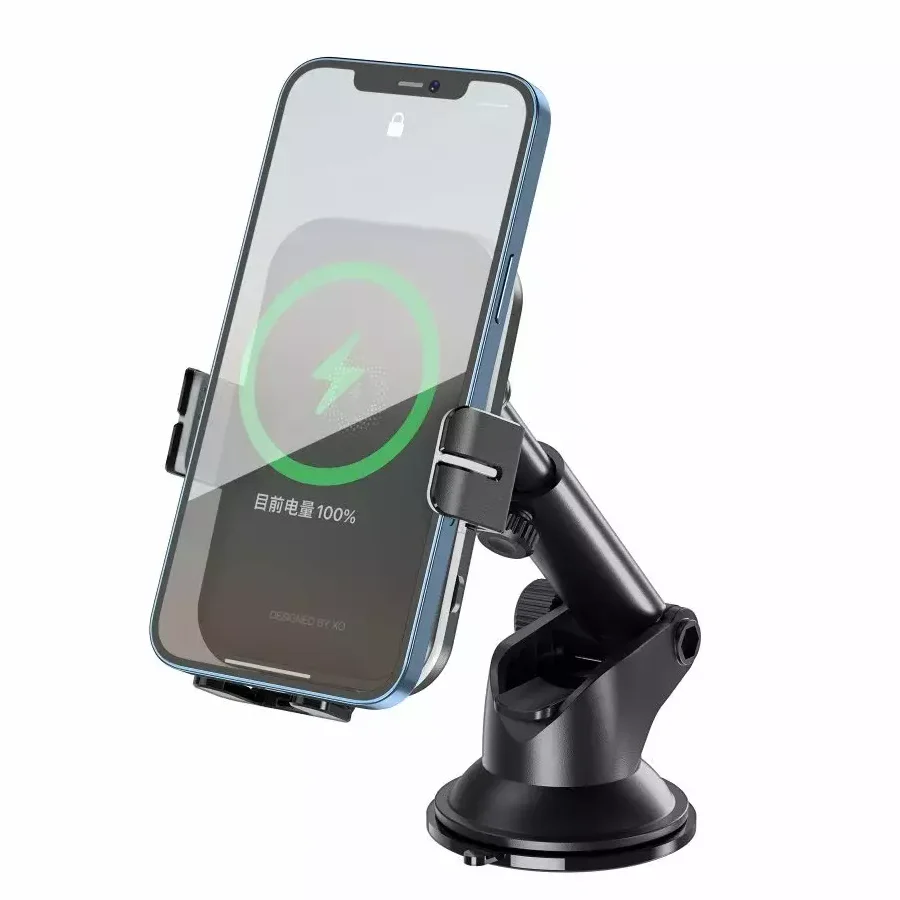 XO Design WX027 Wireless Car Charger, 15W, 1.67A, Black - Image 3