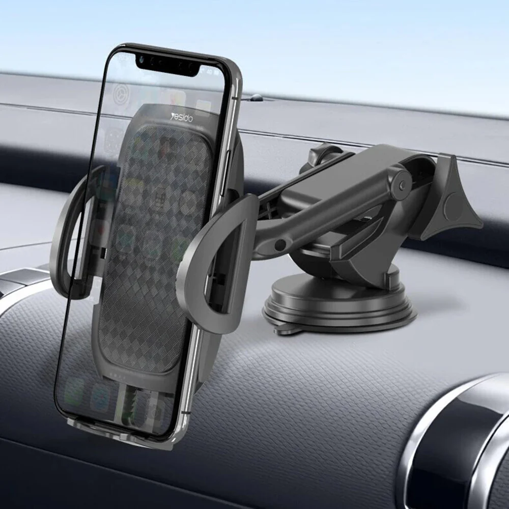 Yesido C111 Car Holder, 4.5inch - 6.8inch, Black - Image 2