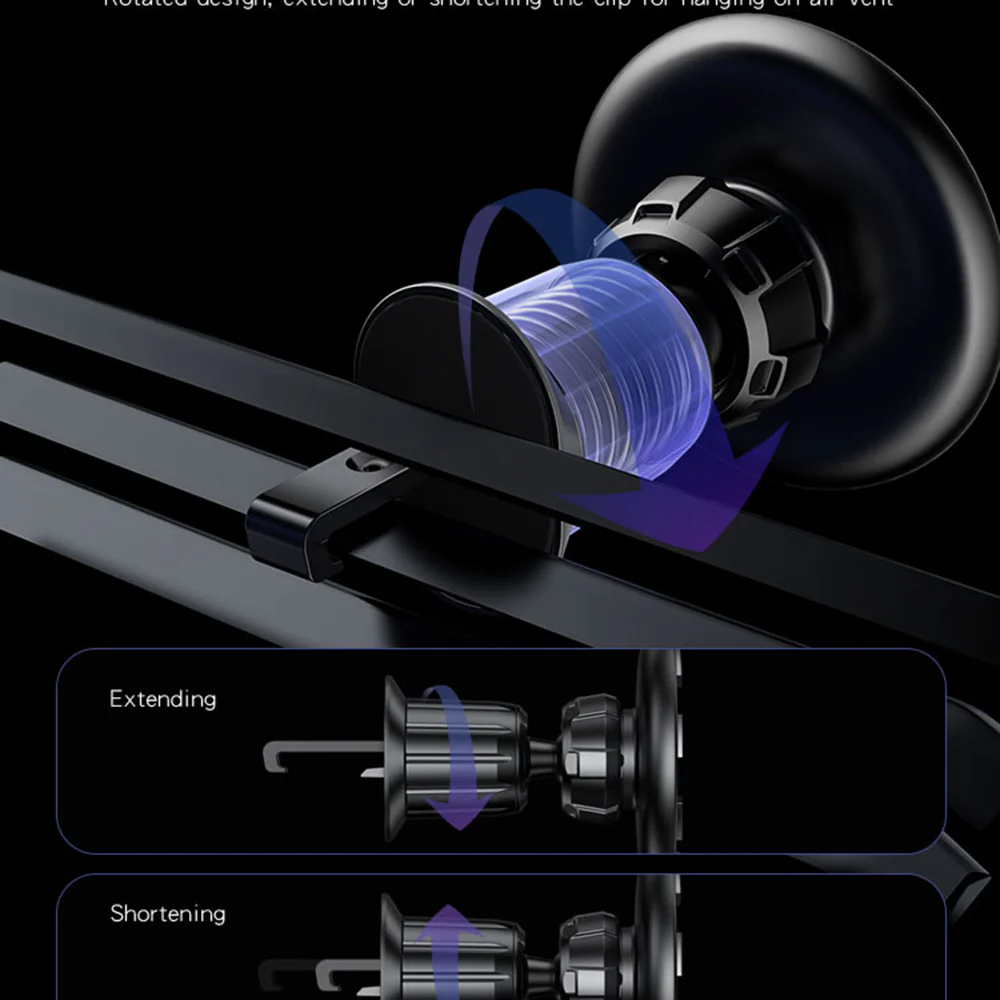 Yesido C156 Universal Magnetic Car Holder, Black - Image 3