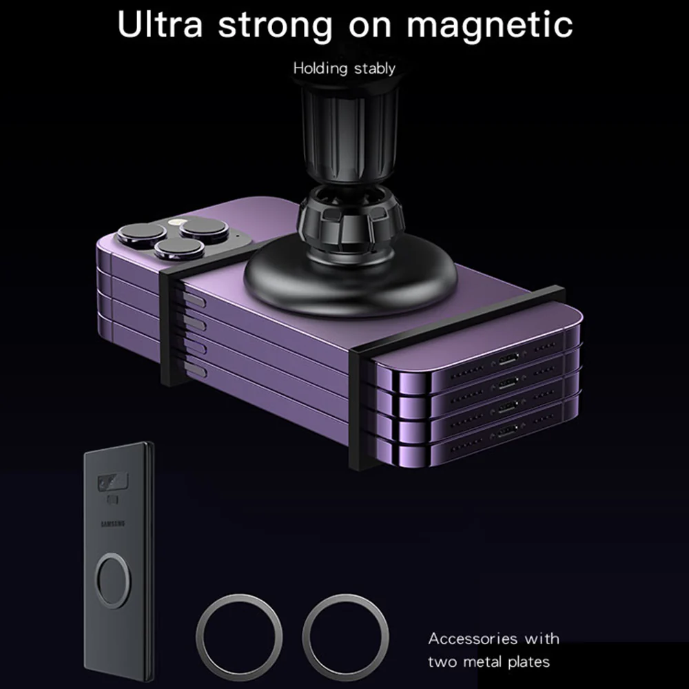 Yesido C156 Universal Magnetic Car Holder, Black - Image 4