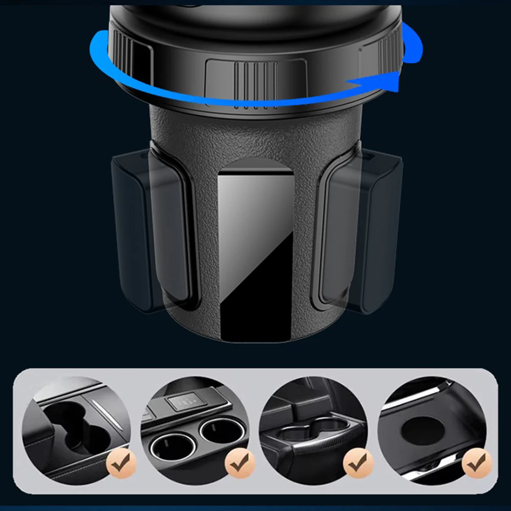 Yesido C180 3in1 Cup Holder, Black - Image 4